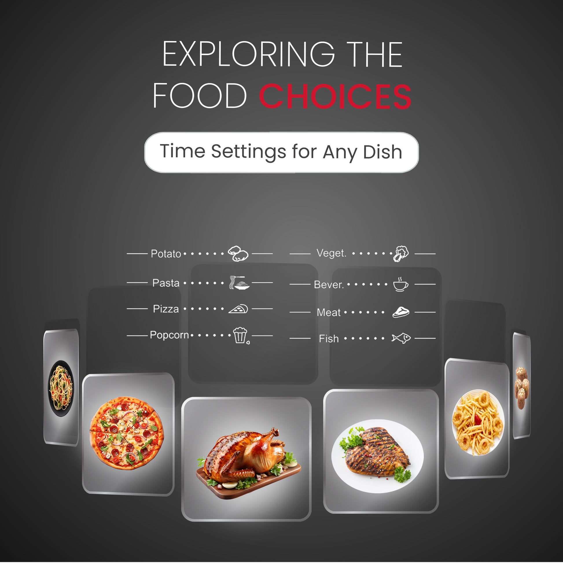 Nobel 23 Liters Microwave Oven Button Control, 60mins Setting Time, 5 Power Levels, Cooking End Signal, Defrost Setting with 2 Year Warranty NMO30D Black-6