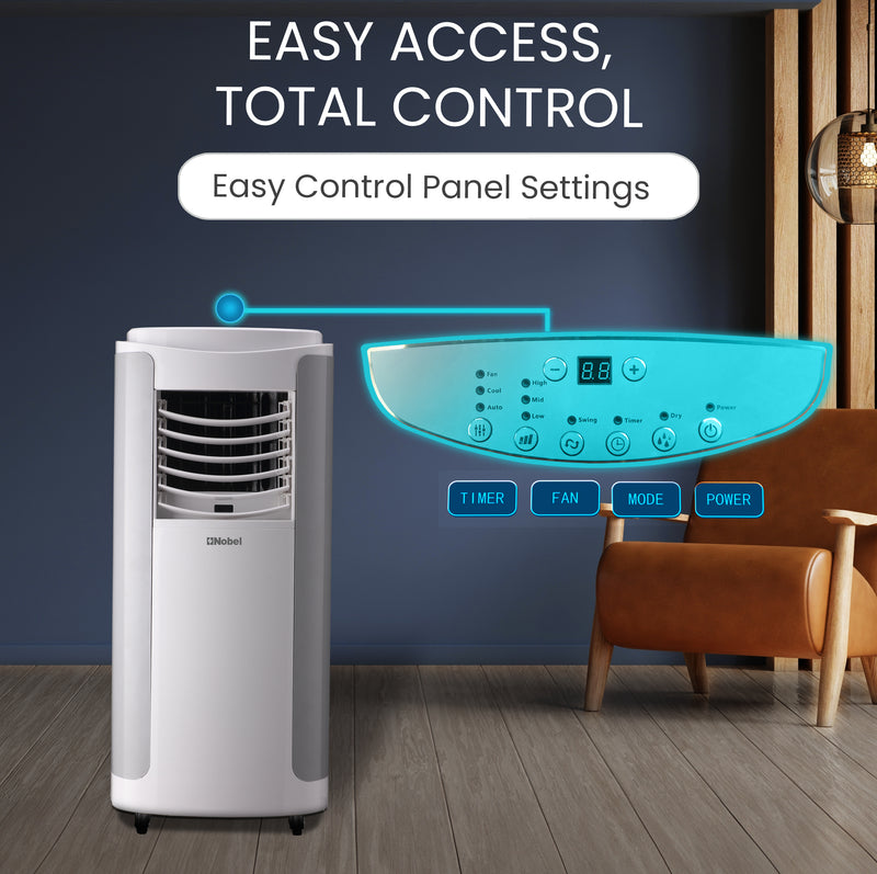 Portable Air Conditioner 3-in-1 Cooling Fan, Dehumidifier, Remote Control - NPAC15C-5