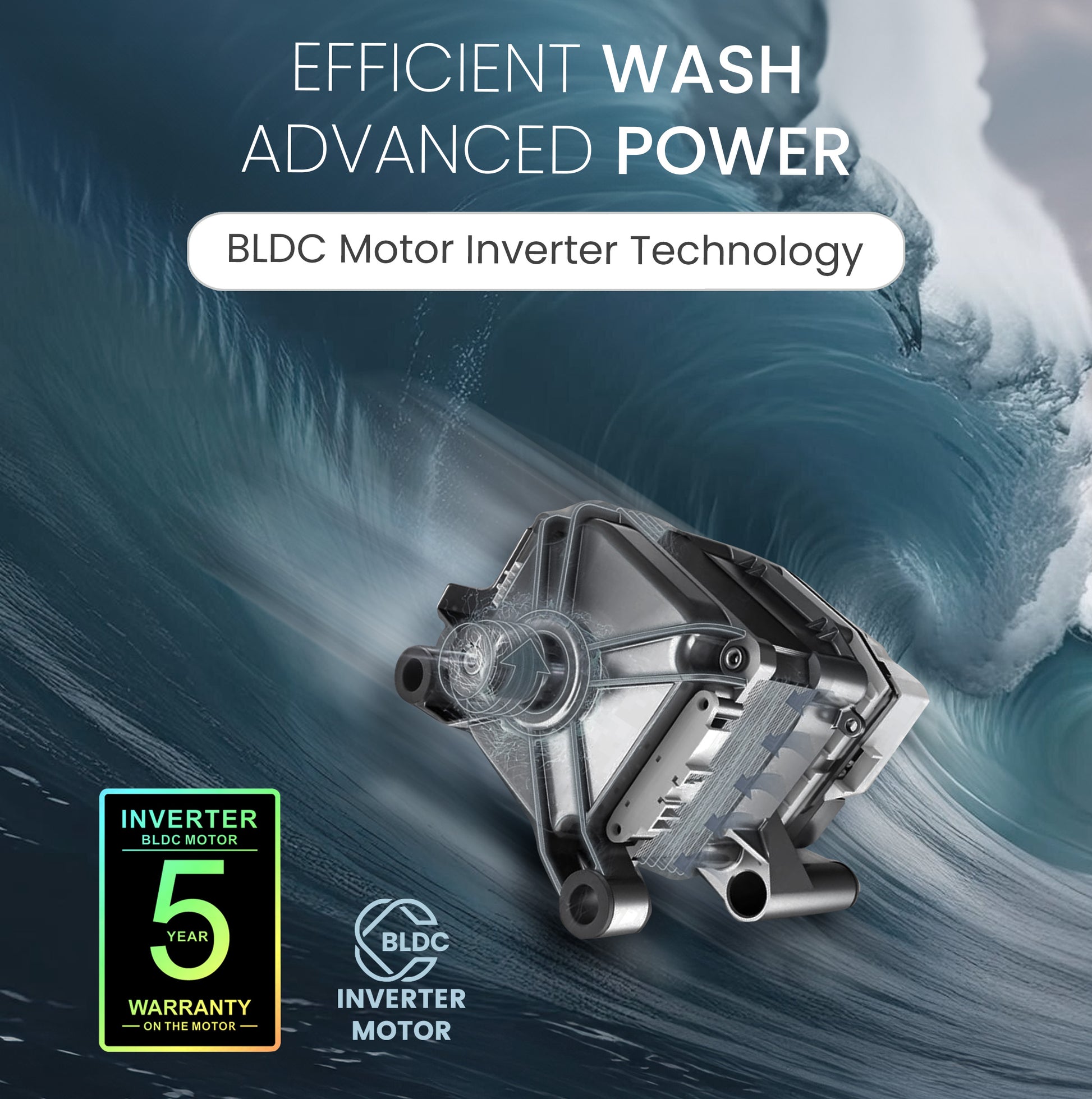 Front Load Washer-Dryer 12 KG Capacity, Dial Touch Control Panel with LED Screen - NWM1400WD-4