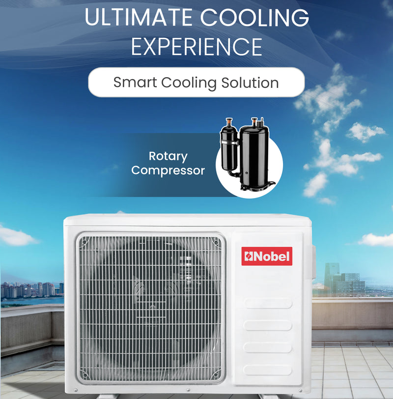 Air Conditioner 18,000 BTU Cooling Only Rotary Compressor, R410A Refrigerant, Gold Fin, 2500W - NSAC18TN-5