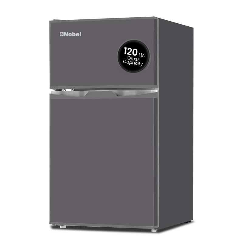 120L Gross / 95L Net, Double Door Refrigerator, Defrost, R600a Refrigerant, Temperature Control - NR120S-1