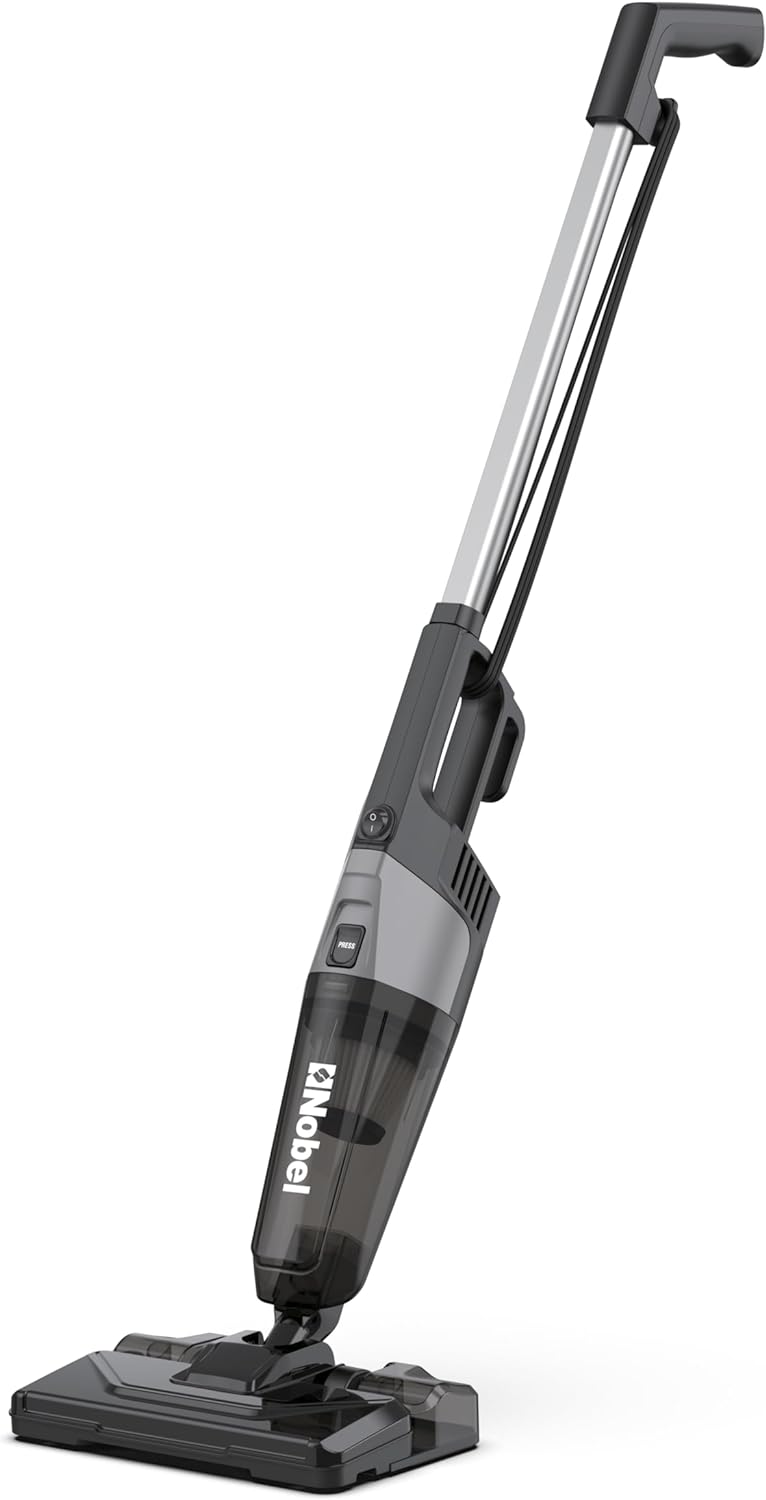 Nobel 2 in 1 Handheld Stick Vacuum Cleaner, Lightweight, Powerful Suction 600W 18 kPa Vacuum, 18 L/s Airflow, 20% Max Efficiency with Hepa Filter & 0.6L Dust Tank Capacity NVC19T Back-9