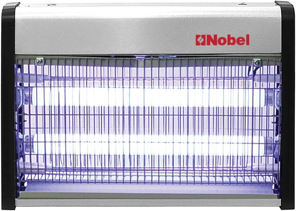 Nobel Ultra Slim Insect Killer Aluminium Alloy Housing Oil Proof Material, 80 Sq. M Area Coverage Insect Killer, 2 Element Aluminium Alloy 28W with Twin Tube NIK820 White 1 Year Warranty-8