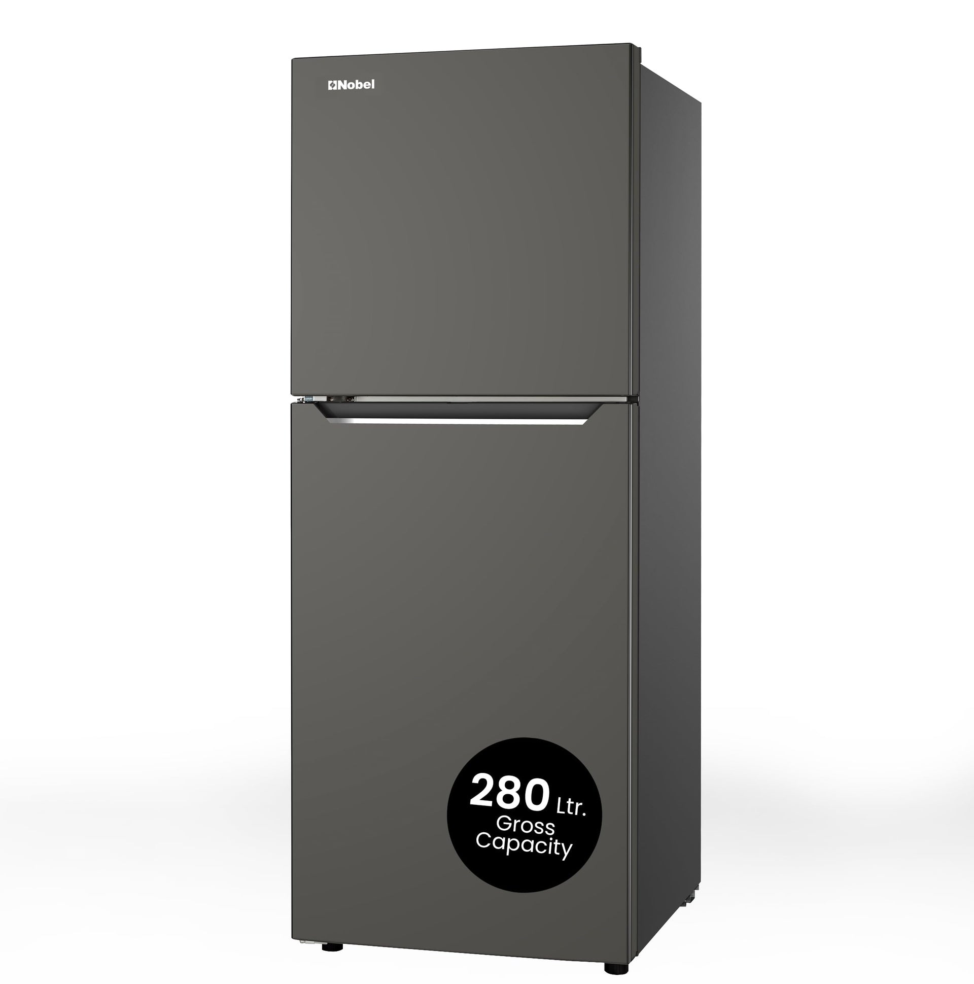 280L Gross / 196L Net, No frost Double Door Refrigerator, Vegetable Crisper Bottle Rack - NR280NF