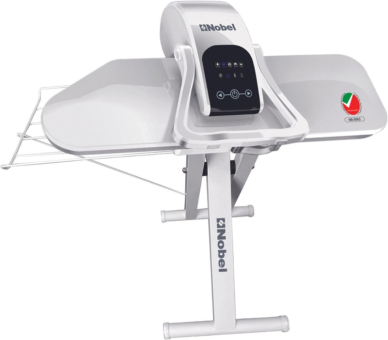 Nobel Garment Steam Press, 90g Burst of Steam, Auto Safety Shut Off, Digital Temperature Control, LED Display with Touch Key, 1000ml Removable Water Tank, Large Pressing Surface, 2200W - NSP40D White-1