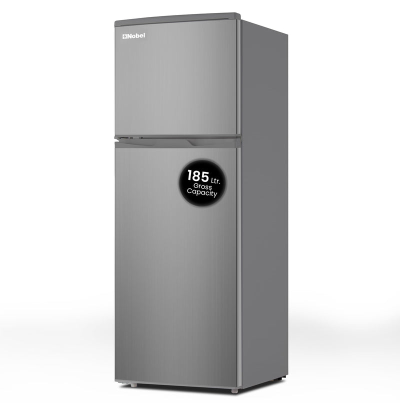 185L Gross / 125L Net, Double Door Refrigerator, Defrost, R600a Refrigerant - NR185RSI-1