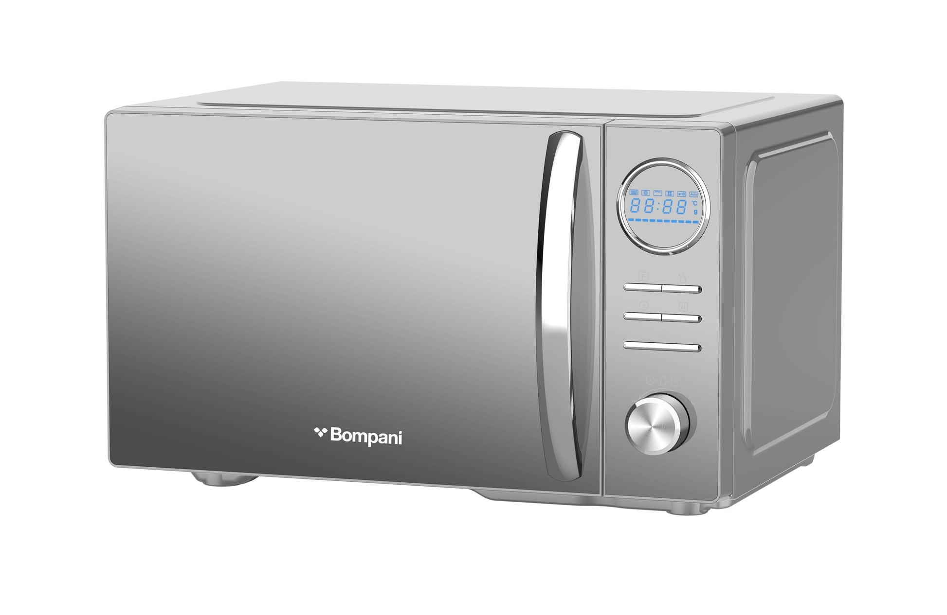 Bompani 25L Capacity Microwave Oven, Stainless Steel, Microwave, Grill & Convection Function, Mirror Finish, Digital Control, 10 Auto Menus, Child Safety Lock, 1450W - BMO25DGS2 Silver-1