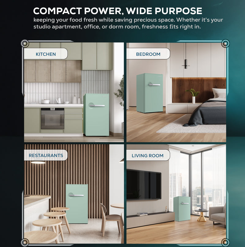 Single Door Refrigerator 90L Gross / 86L Net Capacity Defrost Function, Energy Efficient - LMR140G-6