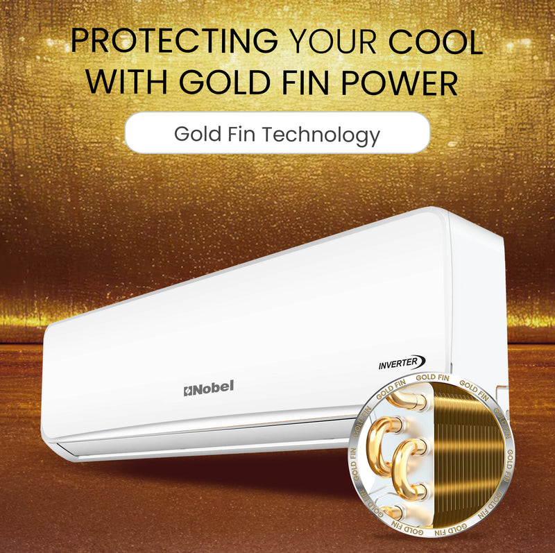 18,000 BTU Inverter Split AC with Gold Fin Tech, 4-Way Airflow, R410A Refrigerant - NSAC18VTL-6
