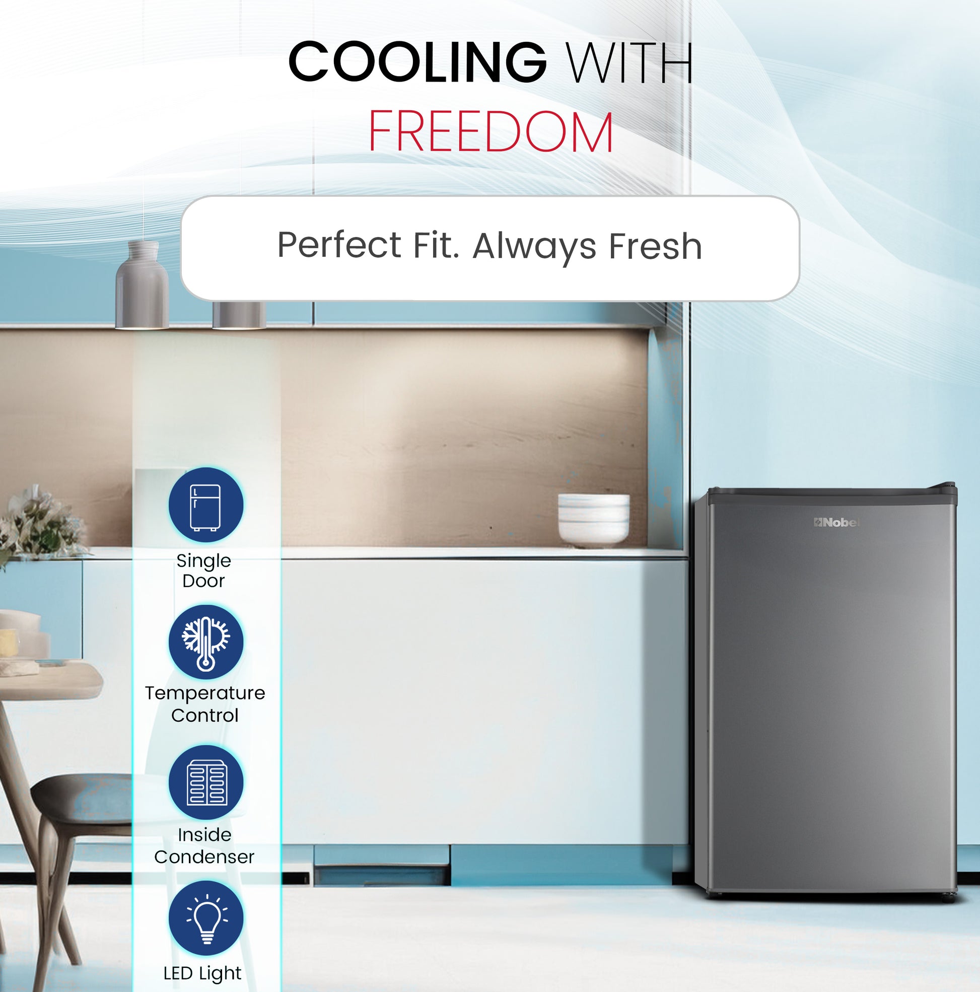 Single Door Defrost Refrigerator 150L Gross / 83L Net Capacity Energy Efficient - NR150S-6