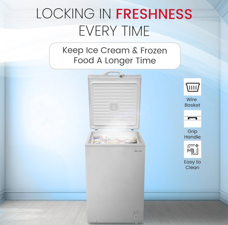 Single Door Deep Freezer 140L Gross / 99L Net, Mechanical Control – NCF140-6