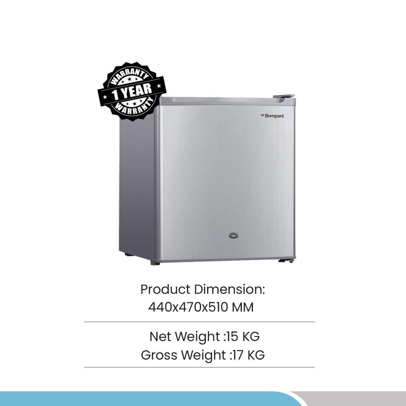 Single Door Refrigerator 46 Litres, Inside Condenser - BR64SLVR-6