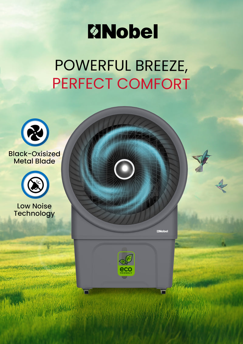 Air Cooler 80 Ltrs Water Tank, Mechanical Typhoon Cooling, Automatic Oscillation, and Powerful 250W Performance - NAC1111B-6