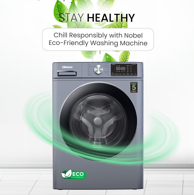 Nobel Washing Machine 8 KG 1400RPM 220-240V~ 50HZ NWM860FS-4