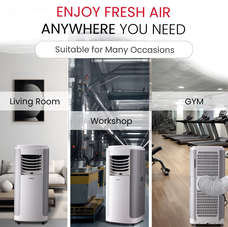 Portable Air Conditioner 3-in-1 Cooling Fan, Dehumidifier, Remote Control - NPAC15C-6