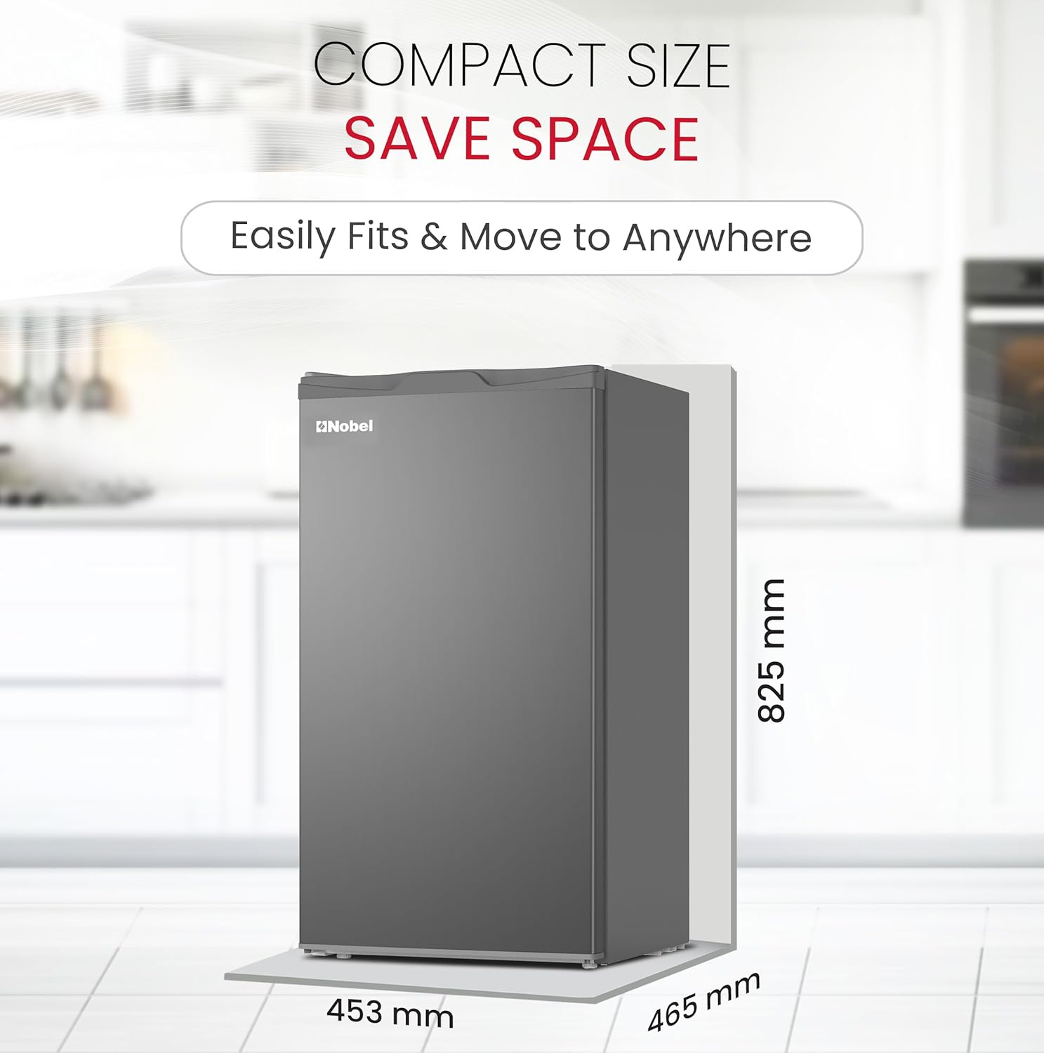 135L Gross / 86L Net, Single Door Refrigerator, Defrost - NR135RSI-9