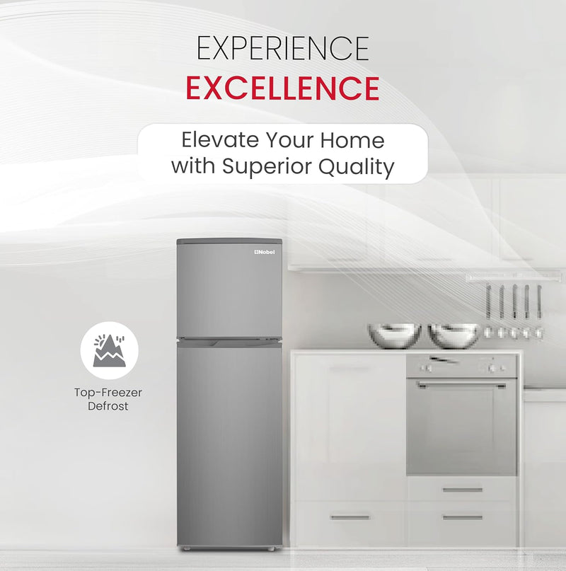 185L Gross / 125L Net, Double Door Refrigerator, Defrost, R600a Refrigerant - NR185RSI-8