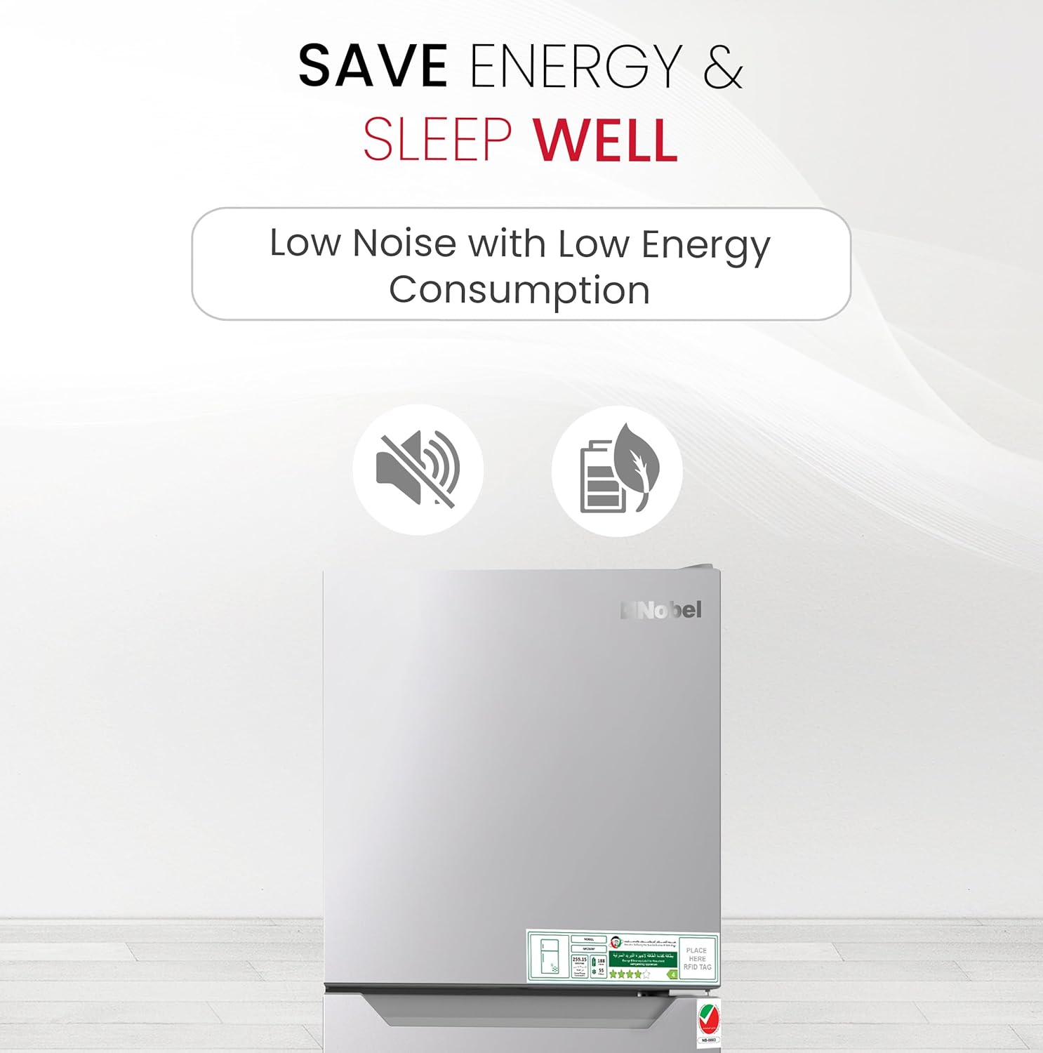 270L Gross / 180L Net Capacity Double Door Refrigerator, NoFrost, Electronic Control System, Inside Condenser - NR350NF-4