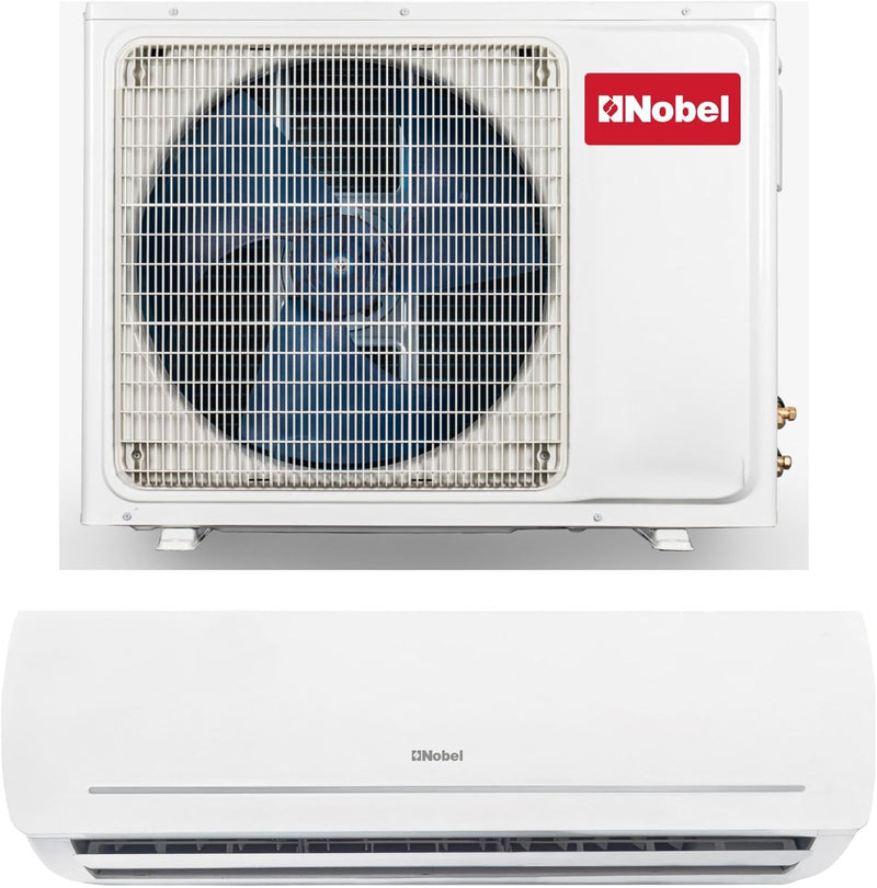 Nobel 24000 BTU Btu/h Capacity Split Air Conditioner, Cooling Only, T3 Climatic Condition, R410A Refrigerant, Auto Clean, Auto Restart, Turbo Operation, Rotary, Gold Fin, Remote Control NSAC24T3 White-2