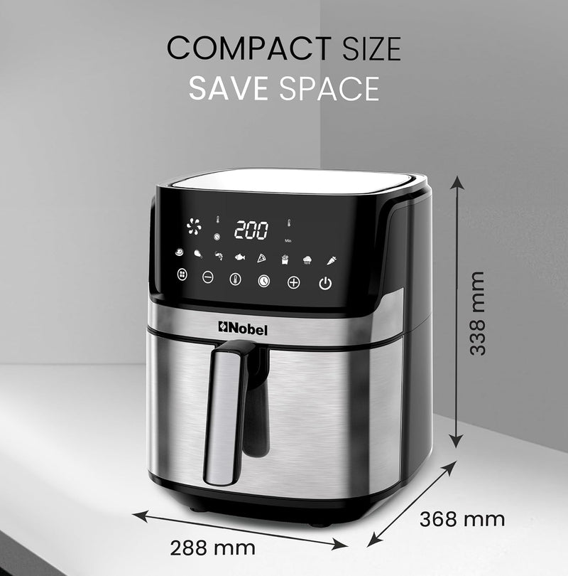 Nobel 6.5L Multifunctional Air Fryer With Digital Display And One-Touch Cooking - NAF800-5