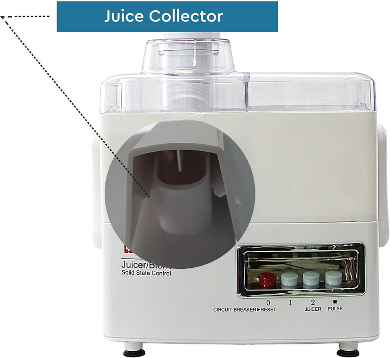 Nobel 4 in 1 Juicer and Food Factory with 1 Litre Capacity and has Spinner Chopper & Dry Mill 400W 2 Speed - Pulse Grinder, Chopper, Blender, Juicer, Unbreakable Jar & Anti Slip Feet NJ176G4 White-8