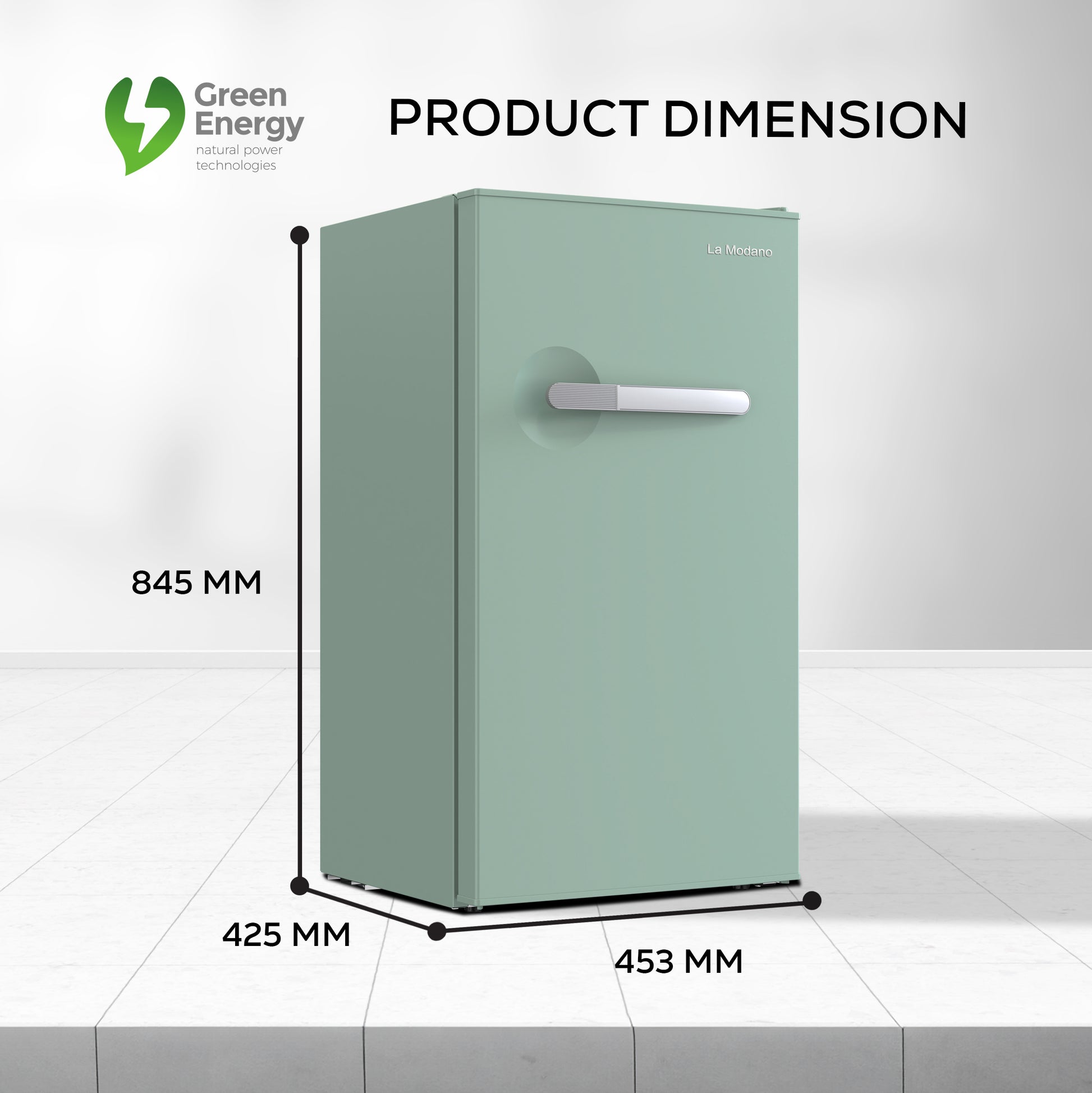 Single Door Refrigerator 90L Gross / 86L Net Capacity Defrost Function, Energy Efficient - LMR140G-7