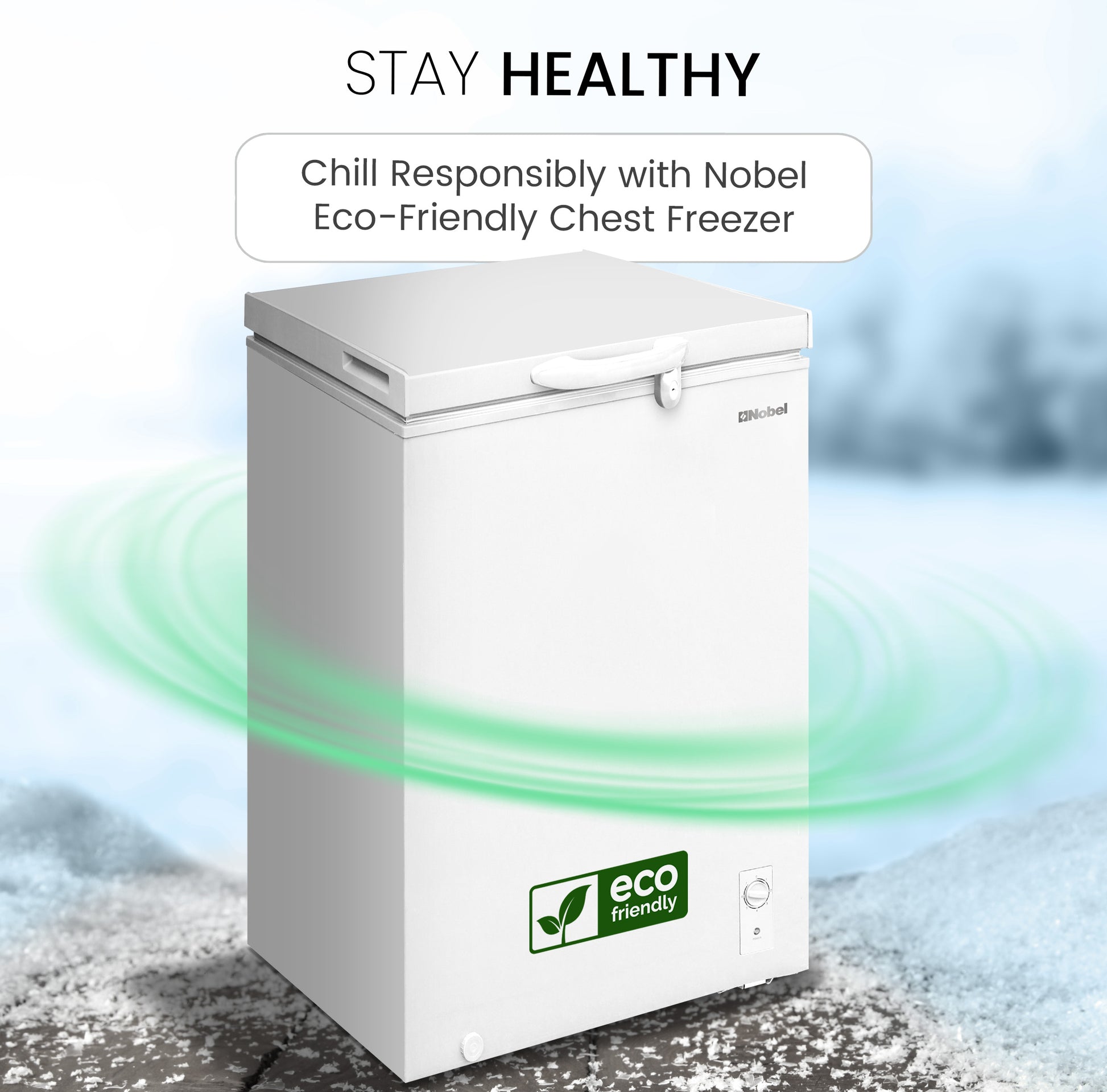 Single Door Deep Freezer 140L Gross / 99L Net, Mechanical Control – NCF140-7