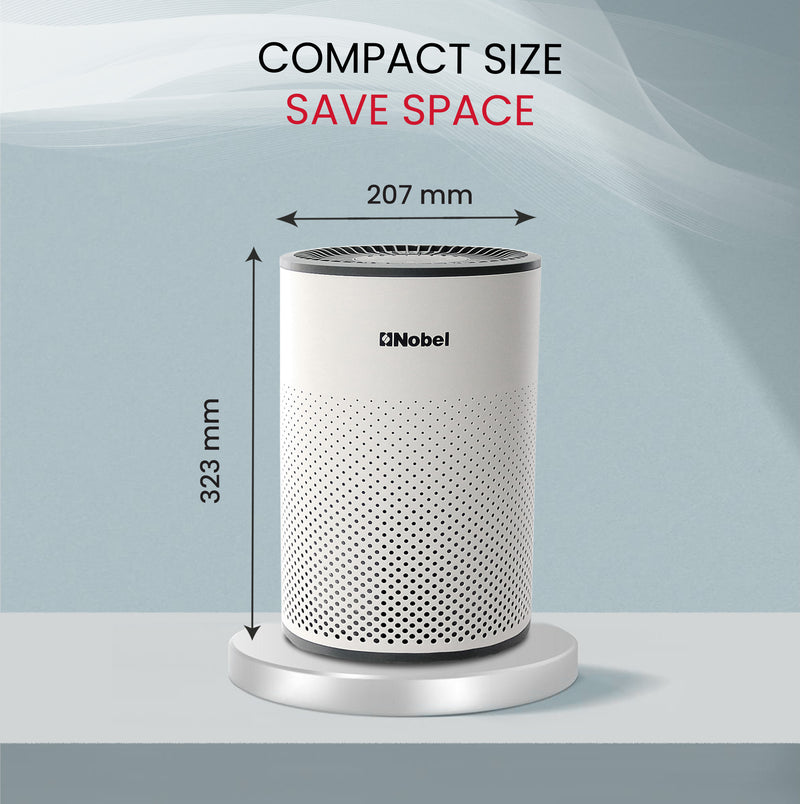 Nobel Air Purifier White 14M² Area To Clean 3 Filters 4 Speed  NAP120-7