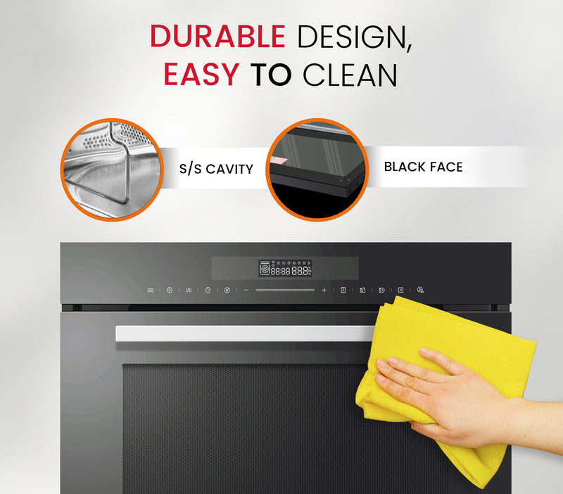 NOBEL Builtin - Microwave Oven Black 34 Ltr Grill Convection Touch Control NMO34BI-7