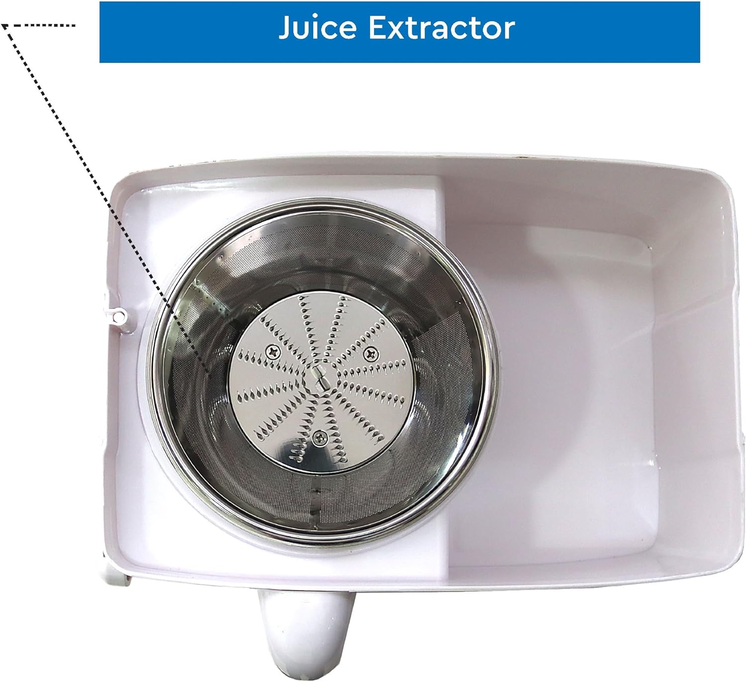 Nobel 4 in 1 Juicer and Food Factory with 1 Litre Capacity and has Spinner Chopper & Dry Mill 400W 2 Speed - Pulse Grinder, Chopper, Blender, Juicer, Unbreakable Jar & Anti Slip Feet NJ176G4 White-5