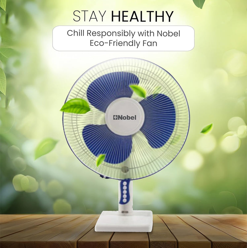 Nobel 3-in-1 Stand Fan 16", 3-Speed, 85° Oscillation, Copper Motor, Polypropylene Blades, Strong Airflow, Quiet Operation, 1200 RPM, 60W NF311 White-7