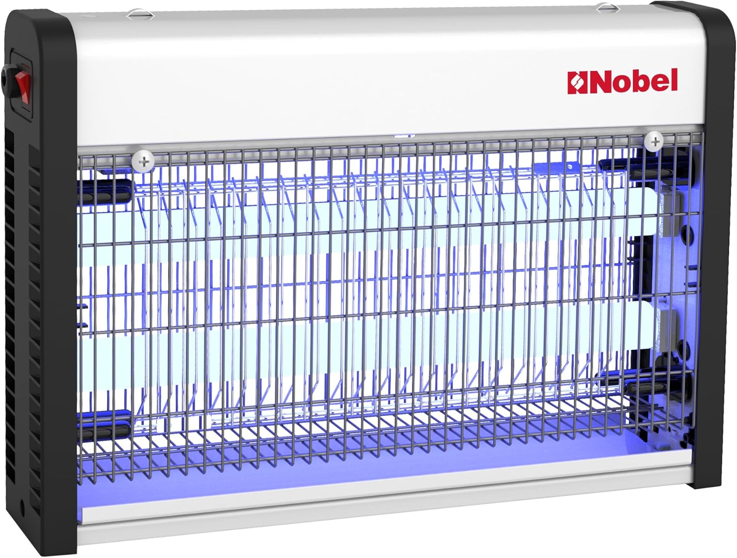 Nobel Ultra Slim Insect Killer Aluminium Alloy Housing Oil Proof Material, 80 Sq. M Area Coverage Insect Killer, 2 Element Aluminium Alloy 28W with Twin Tube NIK820 White 1 Year Warranty-2