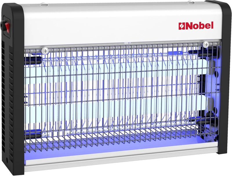Nobel Ultra Slim Insect Killer Aluminium Alloy Housing Oil Proof Material, 80 Sq. M Area Coverage Insect Killer, 2 Element Aluminium Alloy 28W with Twin Tube NIK820 White 1 Year Warranty-2