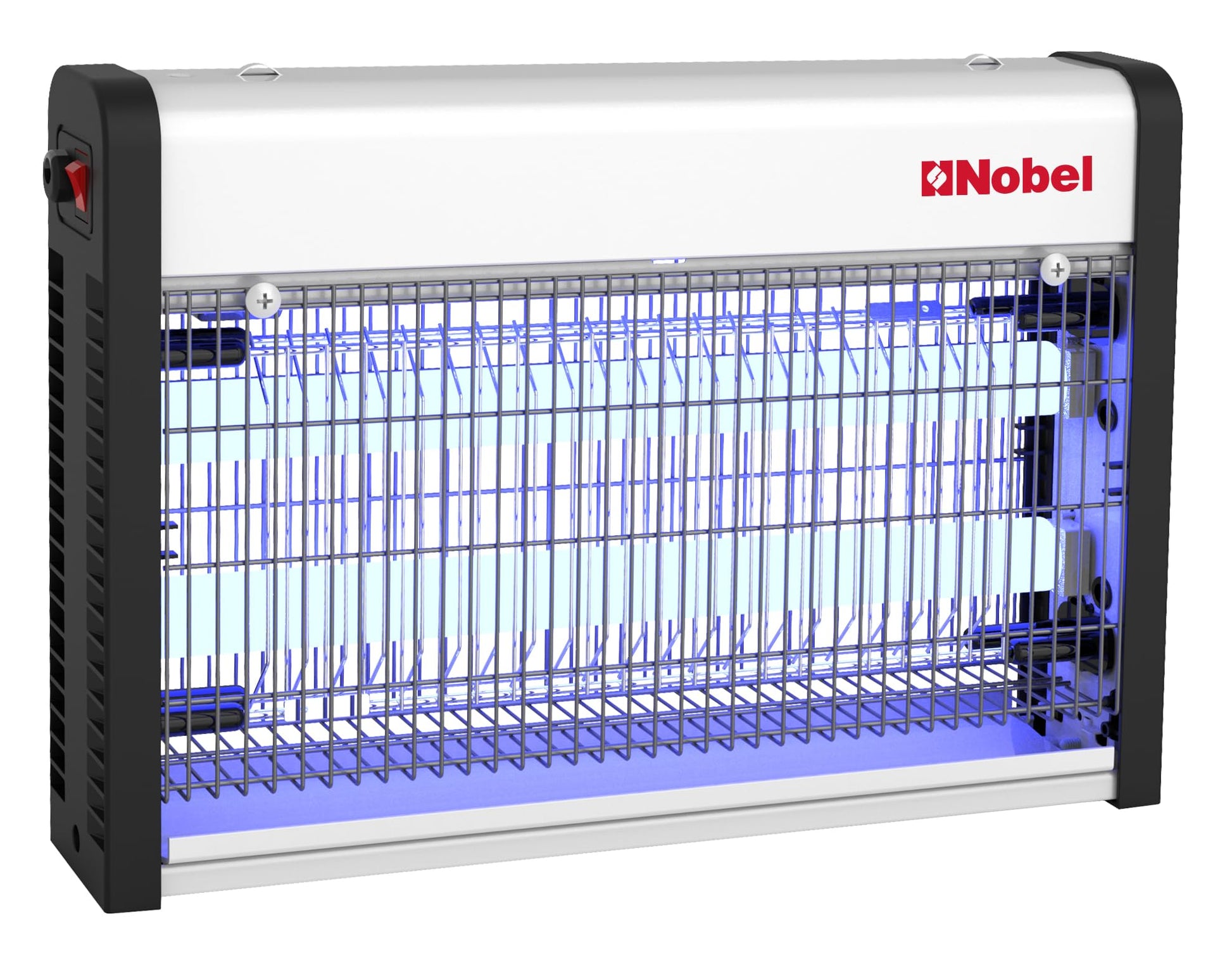 Nobel Ultra Slim Insect Killer Aluminium Alloy Housing Oil Proof Material, 80 Sq. M Area Coverage Insect Killer, 2 Element Aluminium Alloy 28W with Twin Tube NIK820 White 1 Year Warranty-1