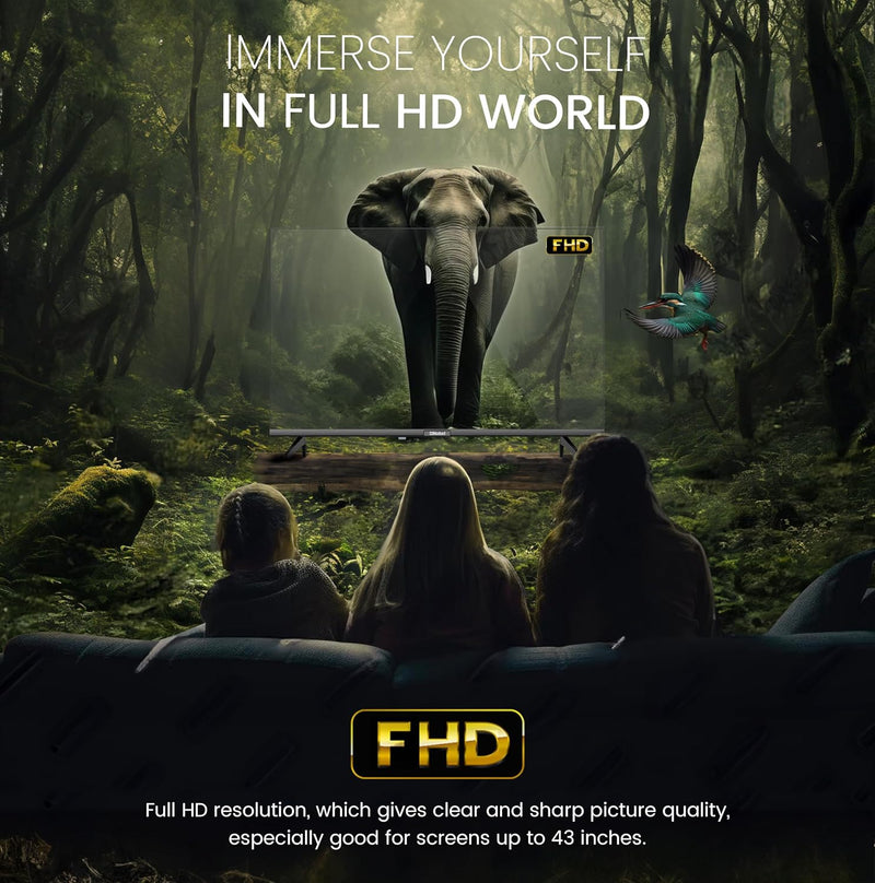 Nobel 43 Inch Smart TV Full HD – Powered by VIDAA OS, Netflix & YouTube Certified - NTV43VIDS Diamond Series-6