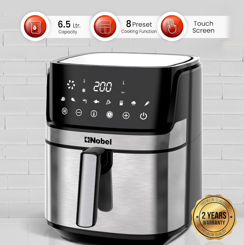 Nobel 6.5L Multifunctional Air Fryer With Digital Display And One-Touch Cooking - NAF800-1