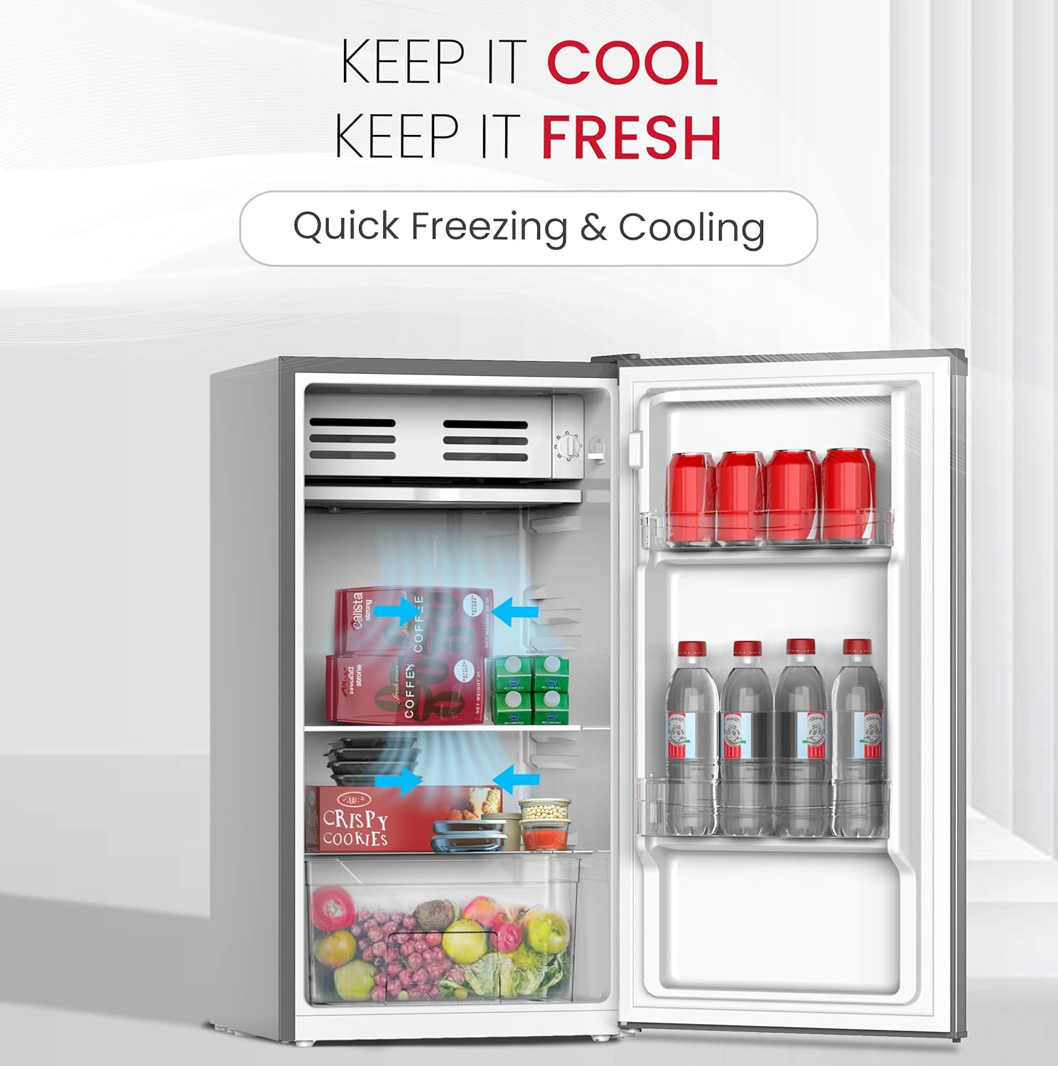135L Gross / 86L Net, Single Door Refrigerator, Defrost - NR135RSI-5