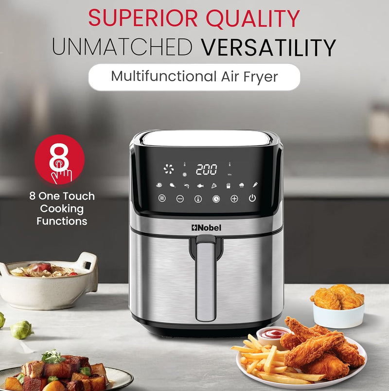 Nobel 6.5L Multifunctional Air Fryer With Digital Display And One-Touch Cooking - NAF800-2