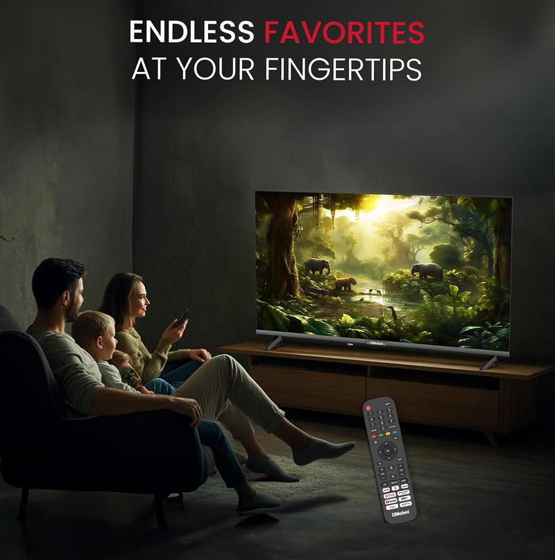 Nobel 43 Inch Smart TV Full HD – Powered by VIDAA OS, Netflix & YouTube Certified - NTV43VIDS Diamond Series-3