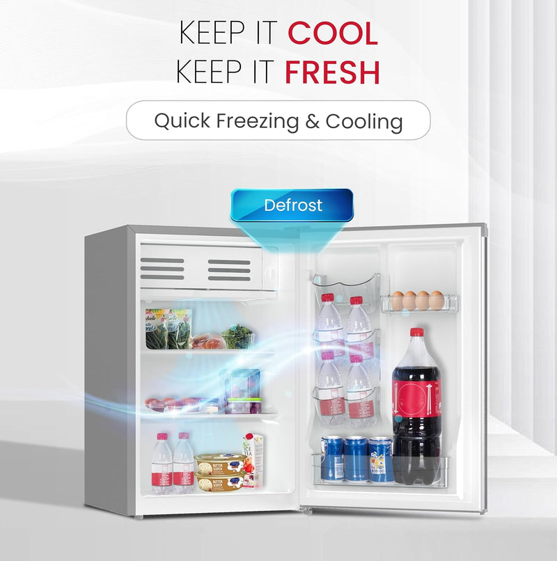 95L Gross / 69L Net Capacity Refrigerator, Mechanical Control, Adjustable Feet, Metal, Defrost - NR110S-2
