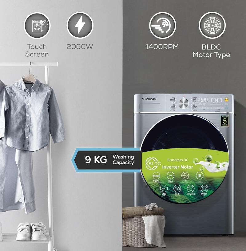 Fully Automatic Front Load Combo Wash & Dry Washing Machine 9 Kg Wash & 6 Kg Dry – BI1070SSN-2