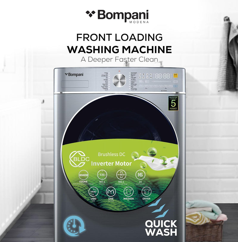 Fully Automatic Front Load Combo Wash & Dry Washing Machine 9 Kg Wash & 6 Kg Dry – BI1070SSN-3