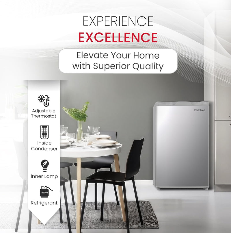 95L Gross / 69L Net Capacity Refrigerator, Mechanical Control, Adjustable Feet, Metal, Defrost - NR110S-5