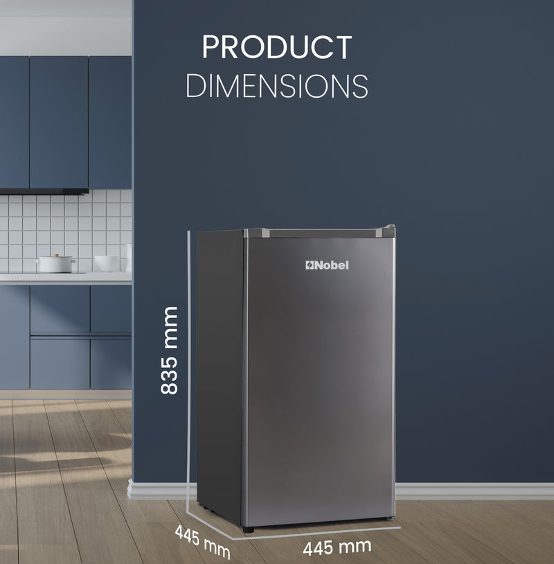 Single Door Refrigerator 140L Gross / 90L Net Capacity, Defrost, Recessed Handle - NR140-8