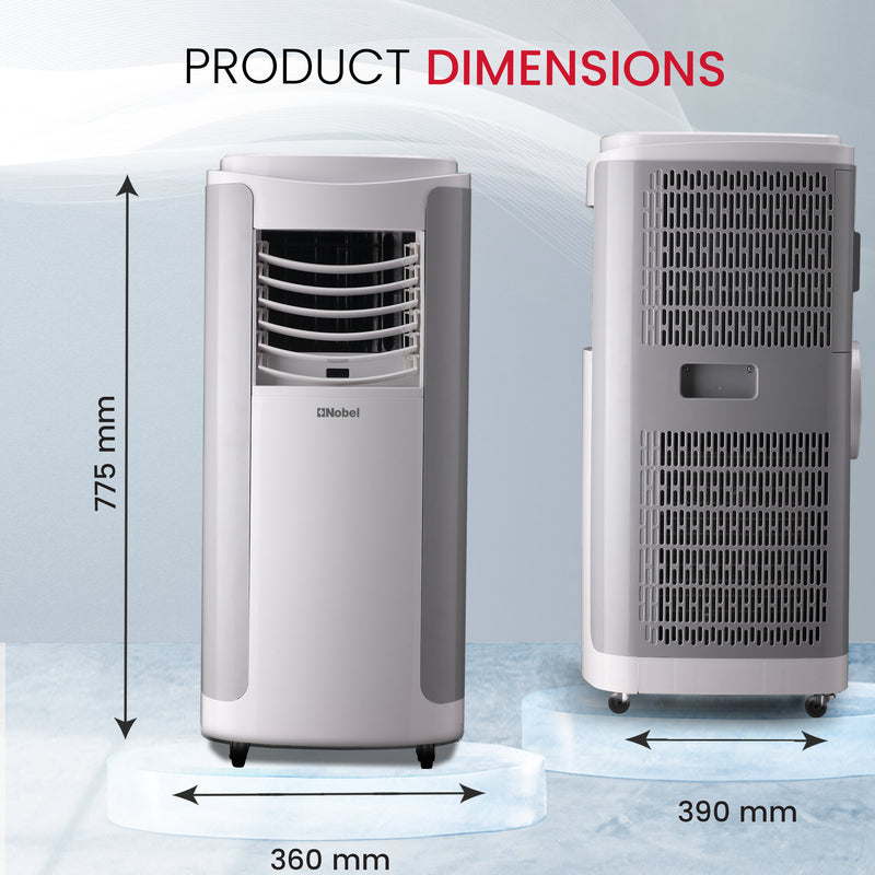 Portable Air Conditioner 3-in-1 Cooling Fan, Dehumidifier, Remote Control - NPAC15C-8
