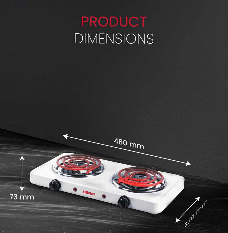 Nobel Spiral Hot Plate 10KG Silver Color NHPS002-8
