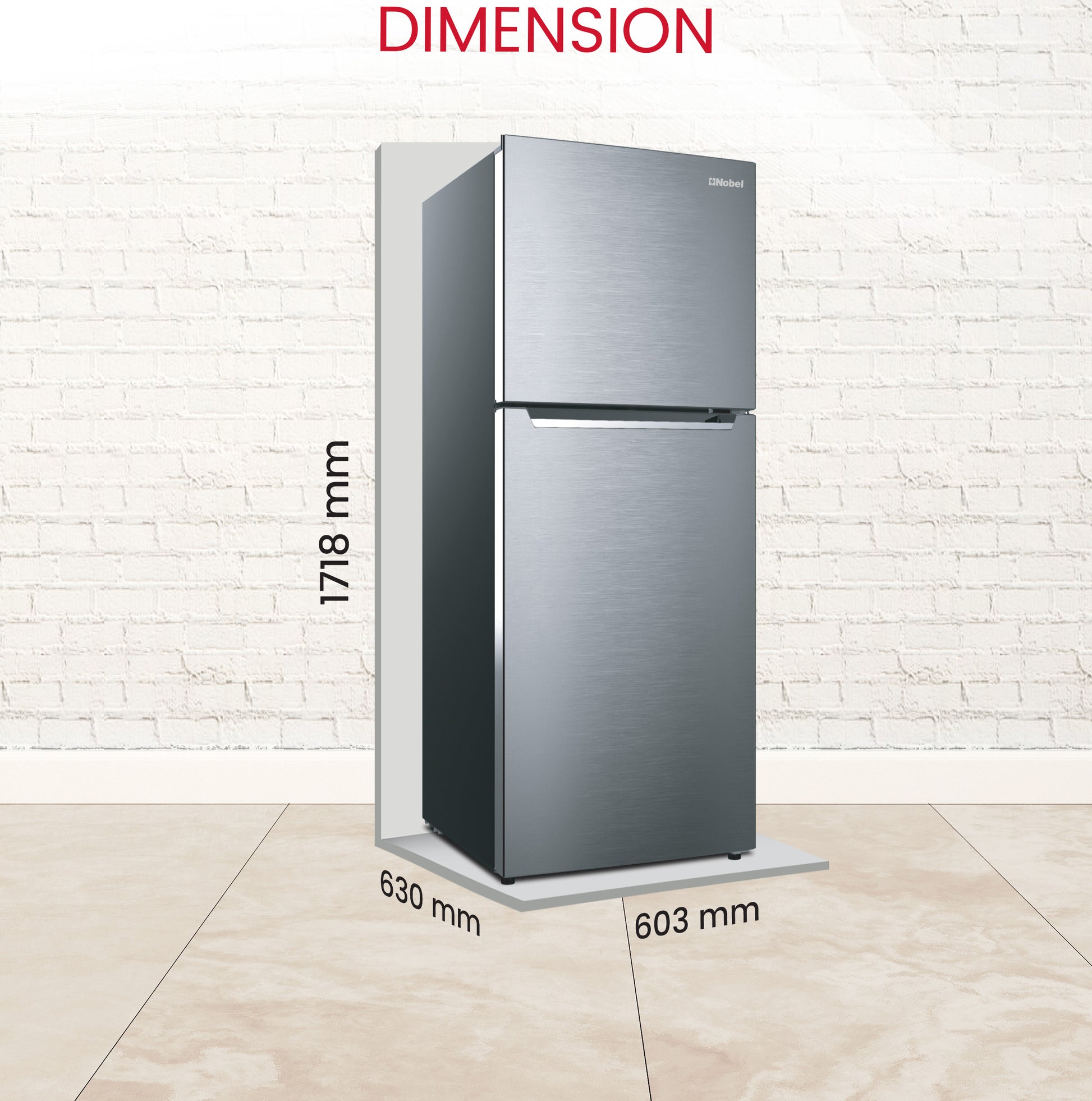 Double Door Refrigerators 450L Gross / 332L Net, No frost with Inverter Technology - NR450NF-8