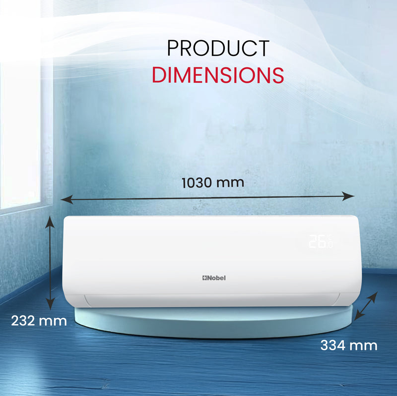 Air Conditioner 18,000 BTU Cooling Only Rotary Compressor, R410A Refrigerant, Gold Fin, 2500W - NSAC18TN-9