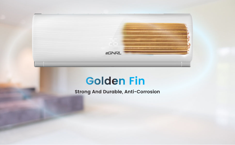 EGNRL EG18T3 Split AC 18000 BTU T3 Rotary White R410a Auto Restart, 4 Way Air Flow, Golden Fin-5