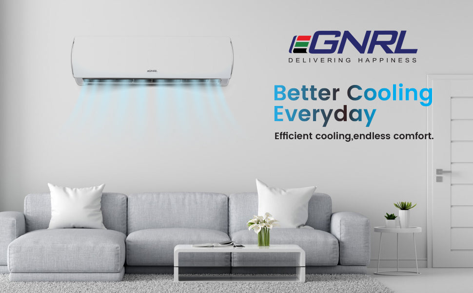 Split AC 24000 BTU T1 Rotary White R410a With 3M Pipe Kit Auto Restart, Golden Fin - EG24K